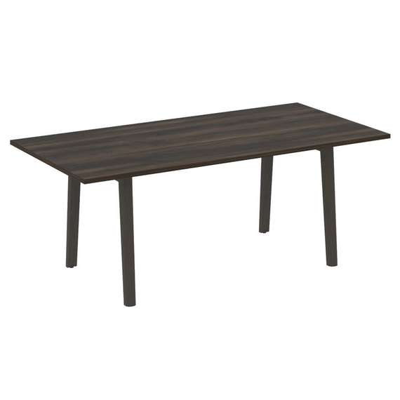 Onix Wood Direct Стол переговорный OW.PRG-19 Дуб Мали/Дуб Темный/Металл Антрацит 1980*980*750