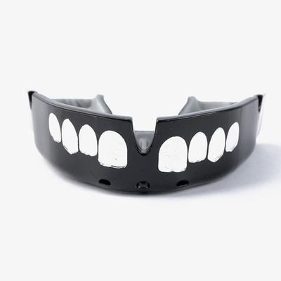 Боксерская капа Opro Silver Level Black Grillz