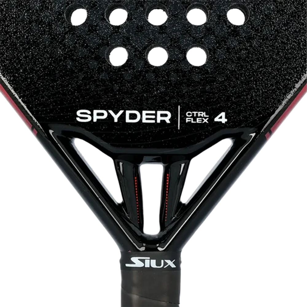 Ракетка для падел Siux Spyder 4 Control Flex черная-красная