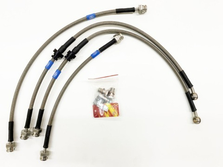Suzuki Jimny JB74 (2018-) Комплект армированных тормозных шлангов (4шт под лифт 40-50мм)