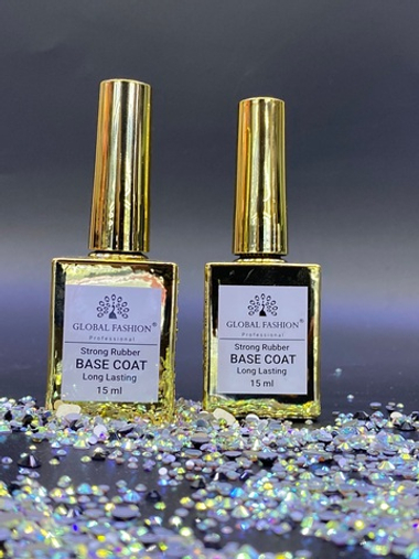 Каучуковая база для гель лака, Rubber Base Coat, 15 мл., Global Fashion
