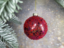 Набор шаров 12шт 8см House of Seasons красный/малиновый 3 вида в ассортименте