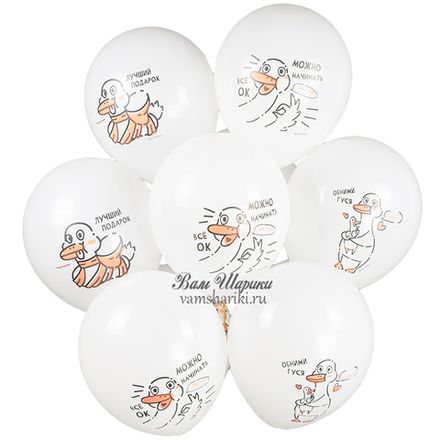 Шары "Обними гуся"