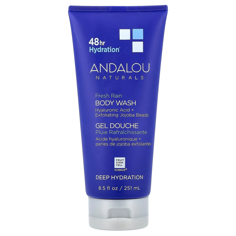 Andalou Naturals, гель для душа, глубокое увлажнение, свежесть от дождя, 251 мл (8,5 жидк. унции)