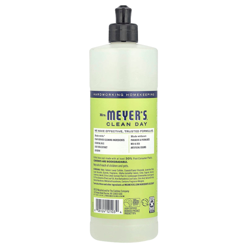 Mrs. Meyers Clean Day, средство для мыться посуды, вербена лимонная, 473 мл (16 жидк. унций)