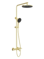 Душевая система Aqueduto CHUVA с изливом для ванны, шлифованное золото