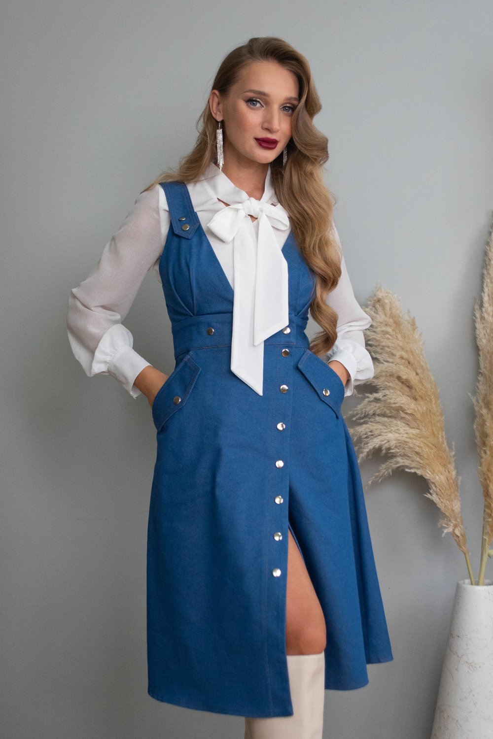 Сарафан из джинсы