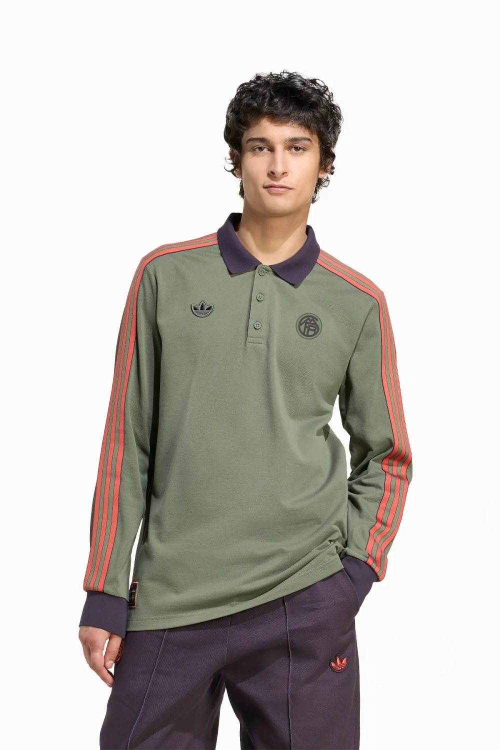 Футболка с длинными рукавами adidas FC Bayern 25/26 Terrace Icons Polo - зеленый