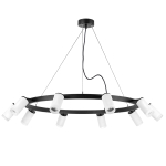 LR0203600 Люстра RULLO 10х50W GU10 ЧЕРНЫЙ/БЕЛЫЙ (571020+214436-10+202430-10)