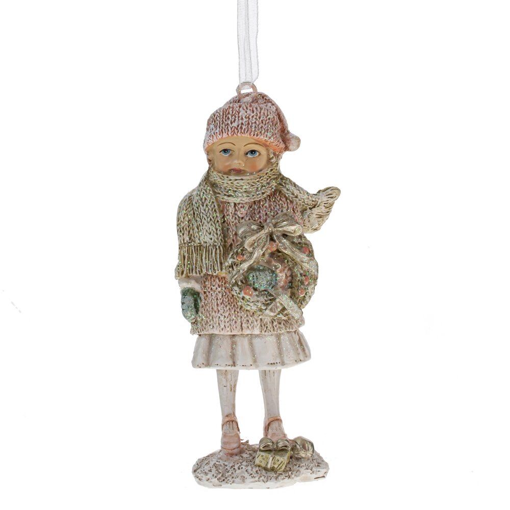GAEM Фигурка декоративная подвесная "Девочка", L5 W5 H11,5 см, 6в.