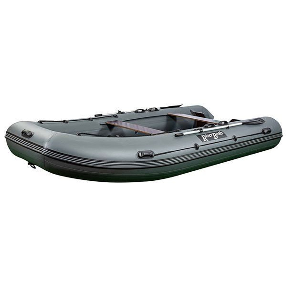Лодка пвх riverboats (ривербот) rb - 490 (повышенной мореходности) (цвет: серый)