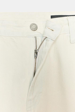 ZARA ДЖИНСЫ ZW COLLECTION СО СРЕДНЕЙ ПОСАДКОЙ И ХЛЯСТИКОМ, ЭКРЮ