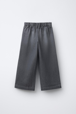 ZARA ДЖИНСЫ WIDE LEG, СЕРЫЙ