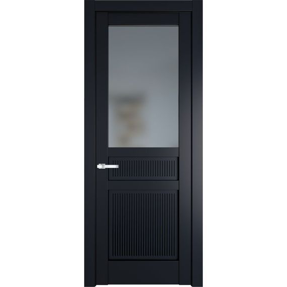 Межкомнатная дверь эмаль Profil Doors 2.3.2PM нэви блу остеклённая