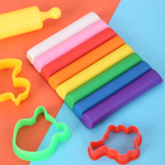 Пластилин Deli "DOUGH IT!" 8 цветов, 100 гр., формы+скалка, блистер с европодвесом