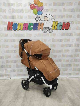 Коляска прогулочная Baballo Future 2024 коричневая (белая рама)