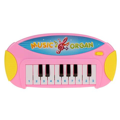 Пианино 22см, розовый, пакет 21-16