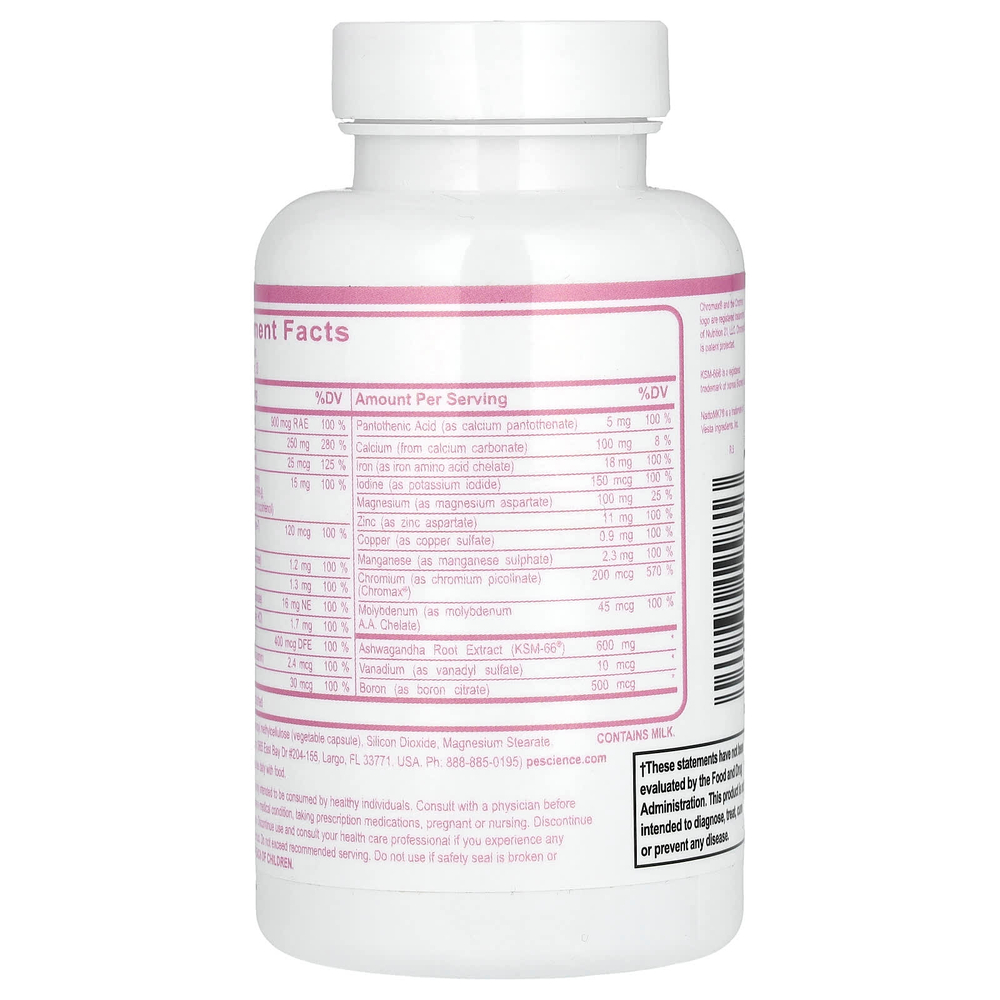 PEScience, TruMulti, формула для женщин, 90 капсул