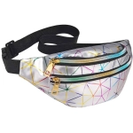 Сумка на пояс «Harizma», цвет серебро, 31*12 см