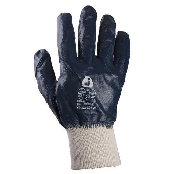 Перчатки Jeta Safety JN062 с полным нитриловым покрытием