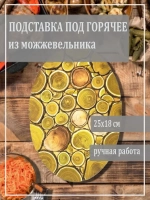 Подставка из дерева под горячее на кухню