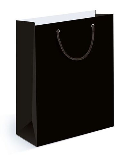 Пакет подарочный, Черный, 18*13*6 см, 1 шт.