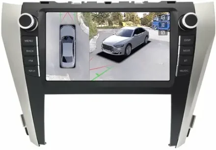 Магнитола Toyota Camry 55 2014-2018 (рамка с крутилками и кнопками) - Teyes CC3-2K-360 на Android 10, 2K QLED, 6Гб+128Гб, CarPlay, 4G SIM-слот, 4 камеры в комплекте