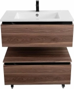 Тумба с раковиной Cezares Slider 100 SLIDER-1000-1C-SO-NA орех дымчатый