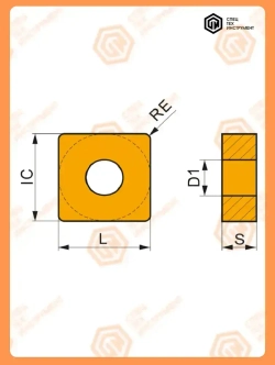 Пластина SPMG110408-DG MS3030 STI 1 штука СпецТехИнструмент