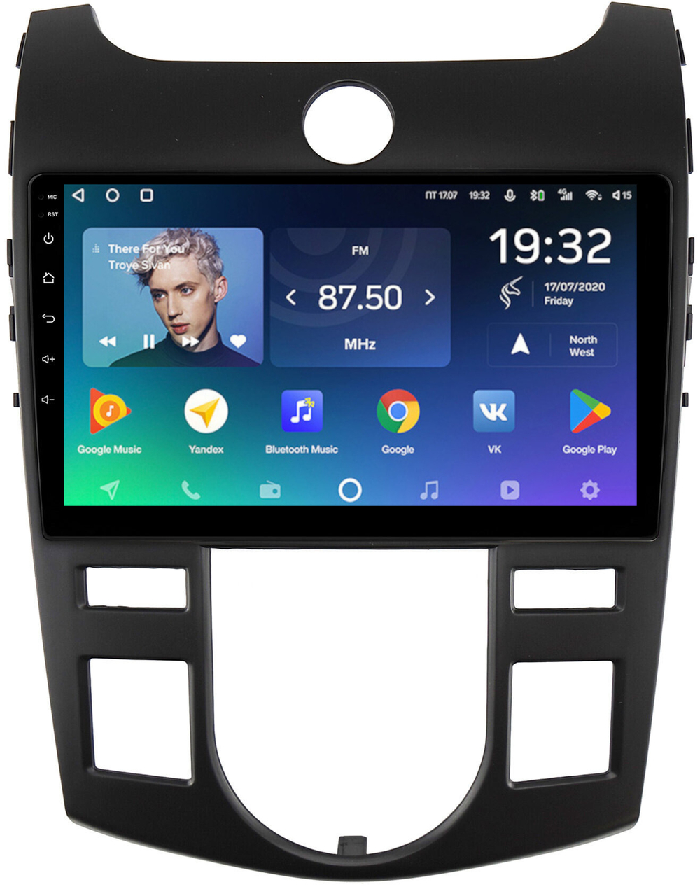 Магнитола для KIA Cerato 2 2008-2013 (климат, рамка черная) - Teyes SPRO+ на Android 10, ТОП процессор, 4Гб+32Гб, 4G SIM-слот