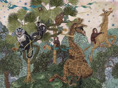 Дизайнерские обои Wall Street Zoo-21