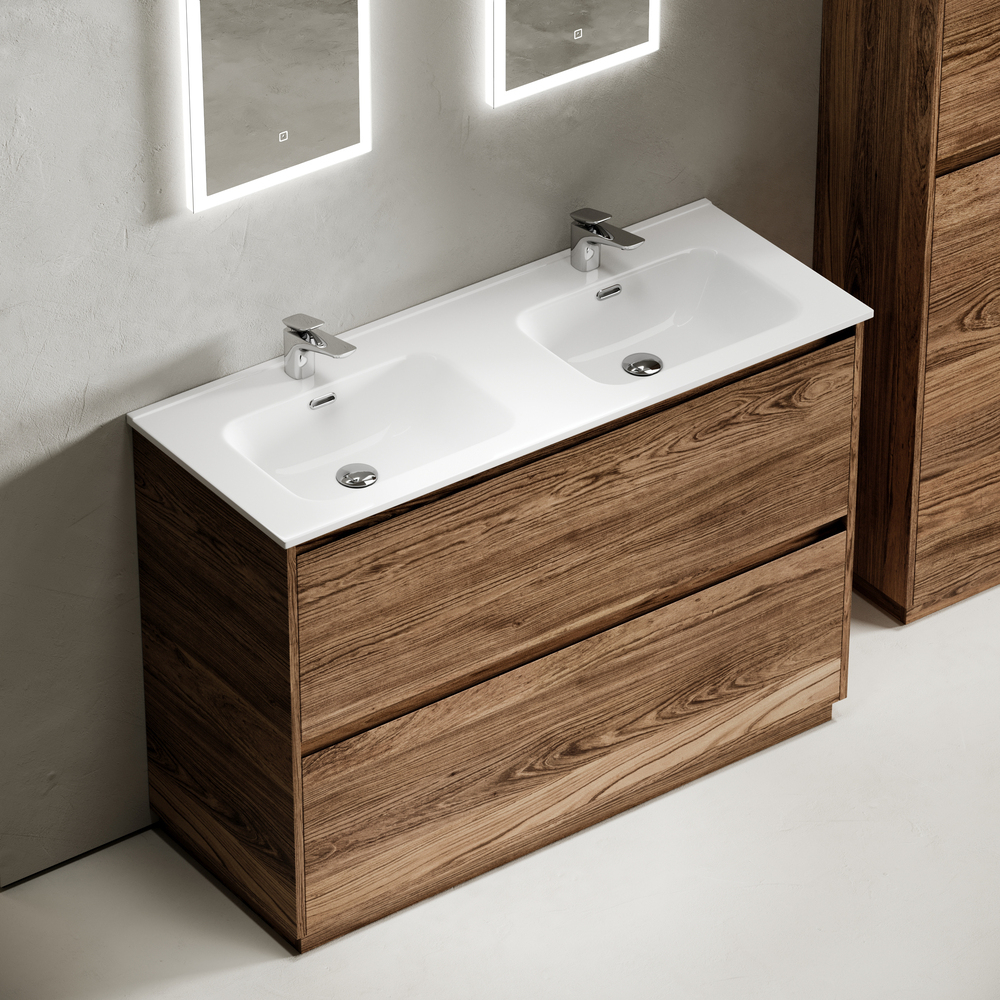 Тумба напольная под раковину Sancos Libra Floor, дуб чарльстон 1190х450х840 мм