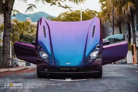 Пленка PET хамелеон фиолетовый Chameleon Purple Red Carbins