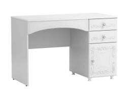 Стол письменный Италия ИТ-15 +ИТ-15А белое дерево
