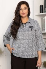Блуза Лариса (серая) Б14312-18М LT Collection