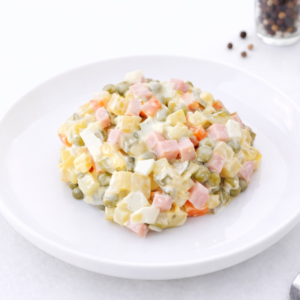 Оливье с ветчиной