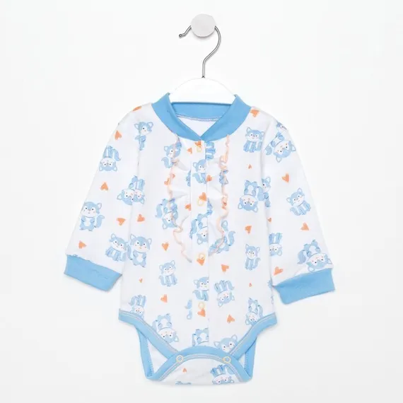 Боди «Розовый котик» детское, цвет белый, рост 56 см