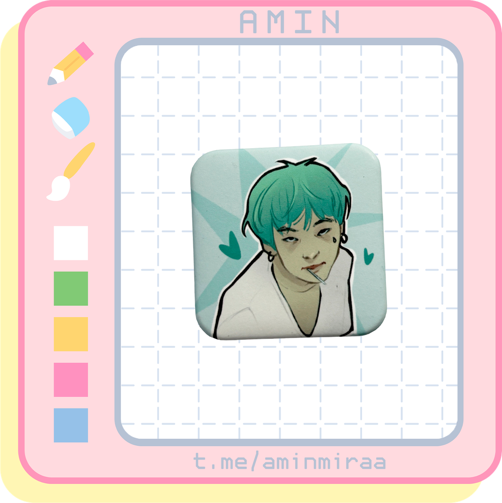 Плюшка / Значок #07 / BTS