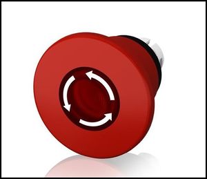 ABB 1SFA611513R1101 Кнопка MPMT4-11R ГРИБОК красная (только корпус) с подсветкой с усиленной фиксацией 60мм отпускание поворотом.