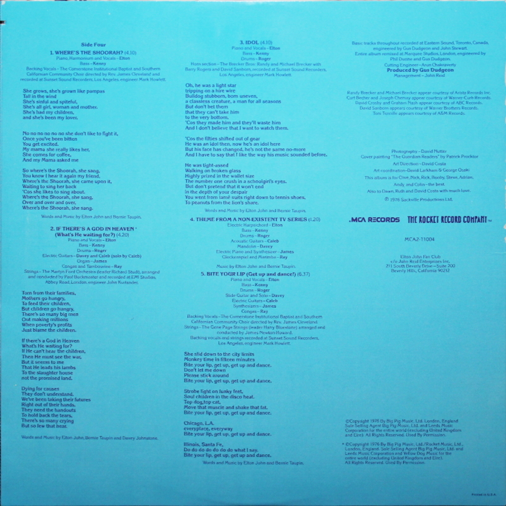 Elton John / Blue Moves (2LP)