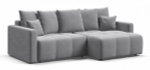 Угловой диван Босс Тренд Велюр Монолит сталь