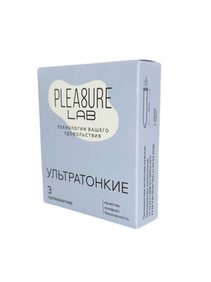 Pleasure Lab - Презервативы ультратонкие, 3 шт