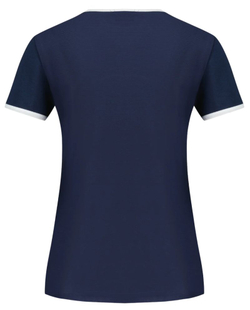 Женская теннисная футболка Le Coq Sportif Tennis Short Sleeve N°2 - dress blues/new optical white