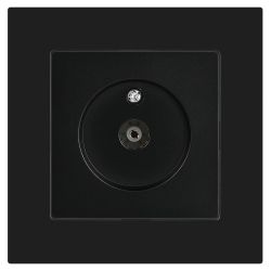 Розетка Intro Accent 6-301-05 TV одиночная, IP20, СУ, антрацит