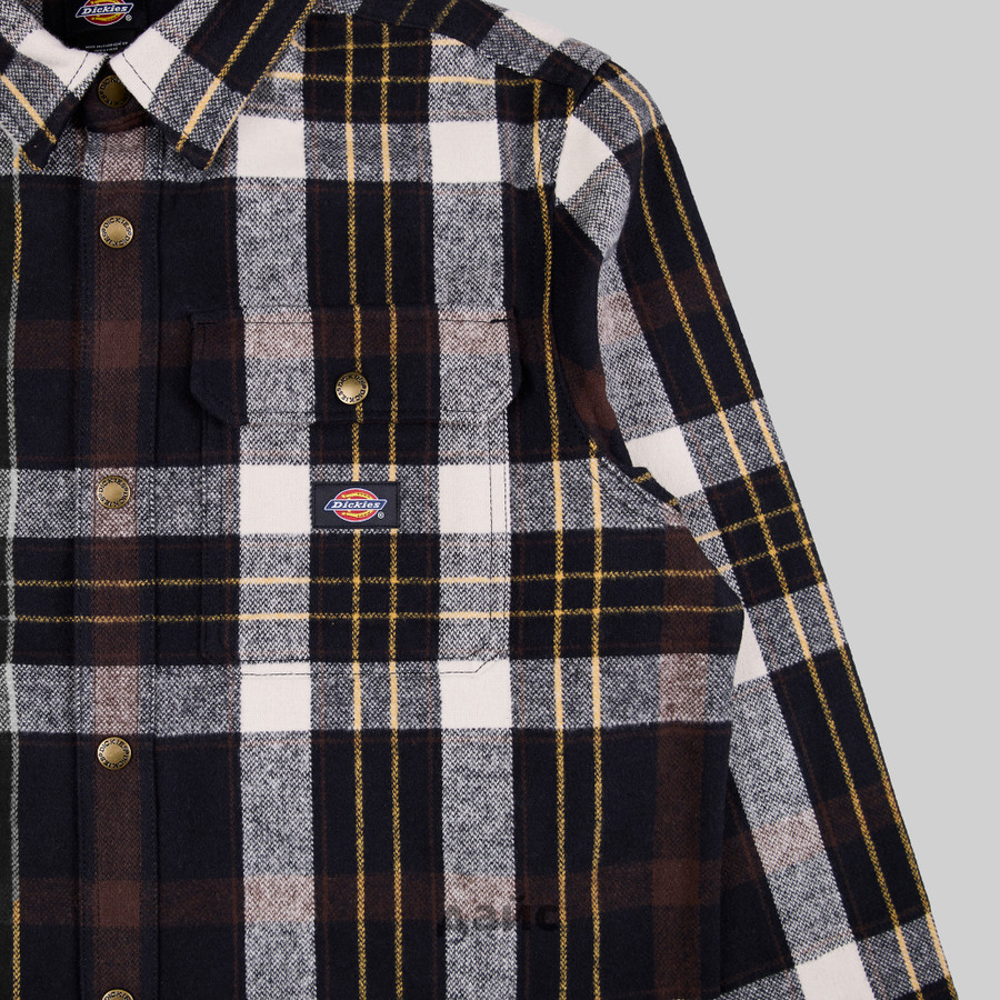 Рубашка мужская Dickies Nimmons Plaid Long Sleeve Shirt артикул:WLR19NCK - купить в магазине Дайс