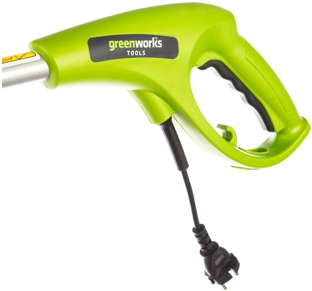 Триммер электро Greenworks 21217 нижний двигатель 500Вт леска 1.6мм 33см 21217