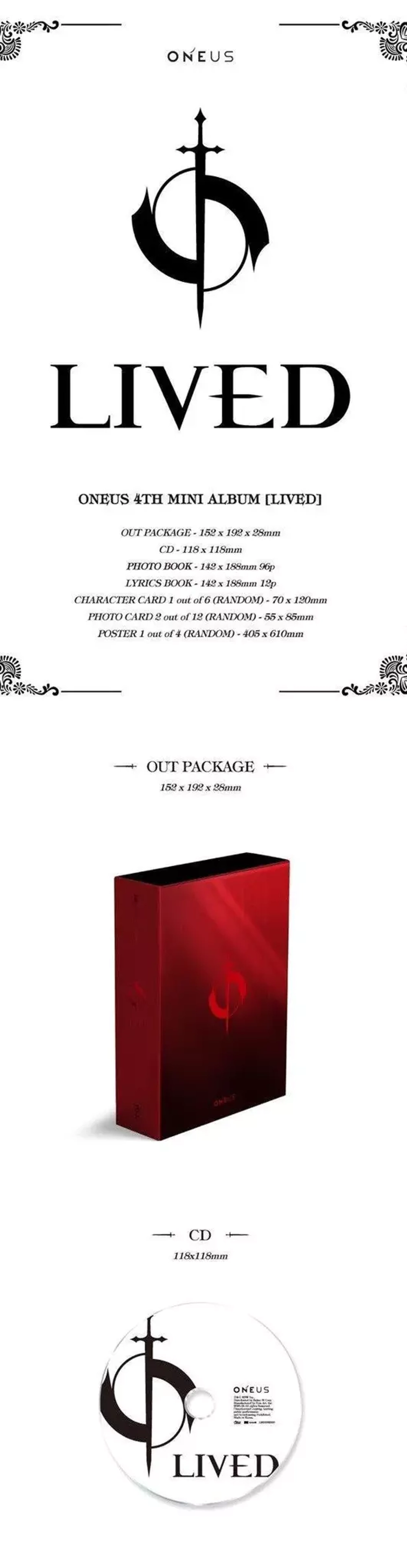 Альбом ONEUS - 4th Mini Album Lived