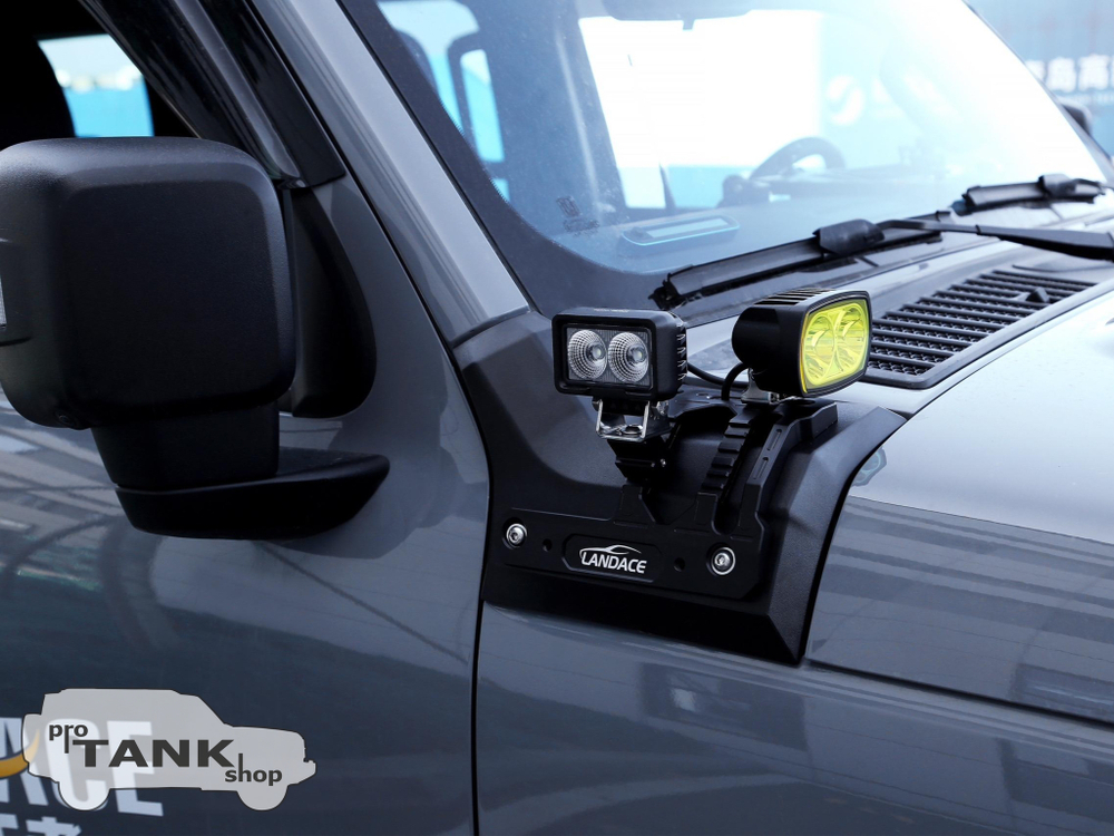 Кронштейн доп.света LANDACE (Правый, черный) для TANK 300