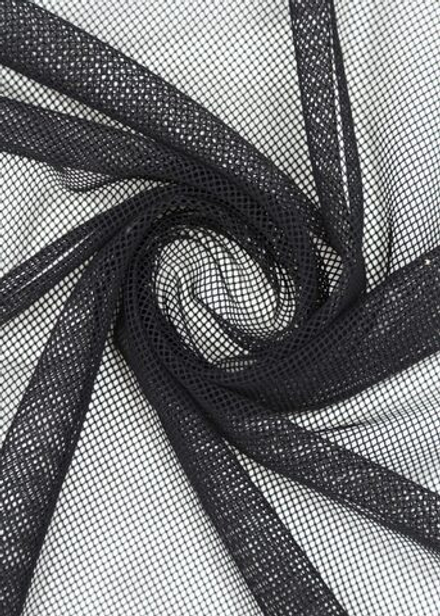 Сетка эластичная черная КРУПНАЯ ЯЧЕЙКА метражом