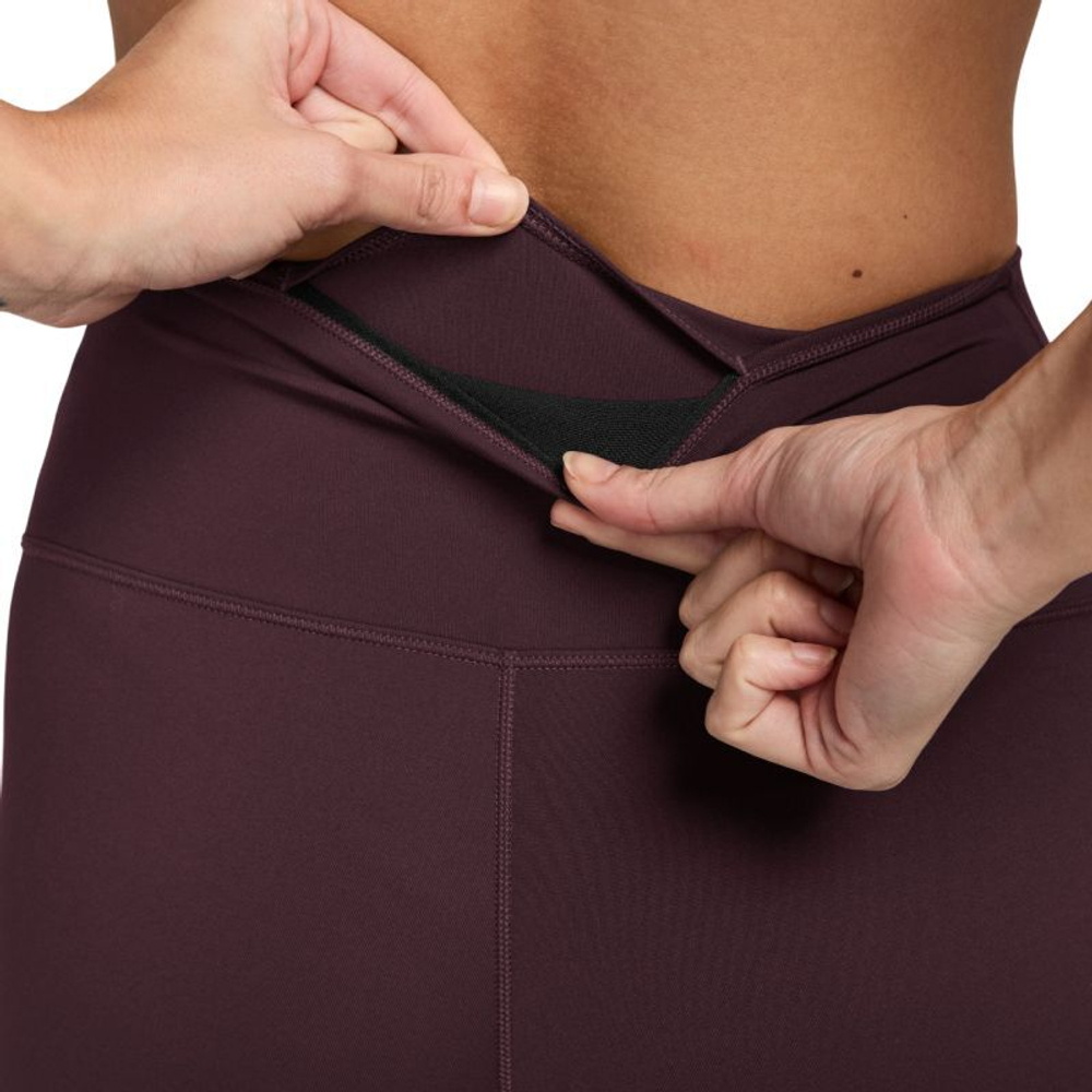 Женские леггинсы Nike One High-Waisted Full-Length - burgundy crush/white